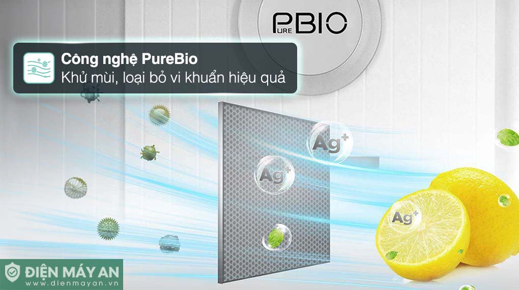 Tủ Lạnh Toshiba Inverter 411 Lít GR-RT559WE-PMV(58)-MM - công nghệ kháng khuẩn, khử mùi